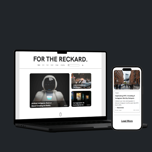 Personal Blog mockup